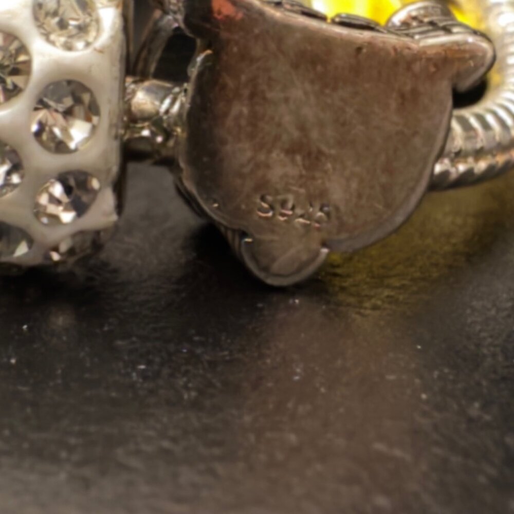 Disney-Themed Charm Bracelet Mickey Princess Dresses & Rhinestone Beads Adjustab - Picture 14 of 16